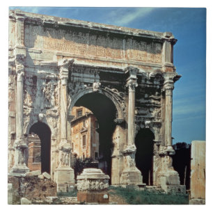 Azulejo De Cerámica Arco triunfal de Septimius Severus, dedicado
