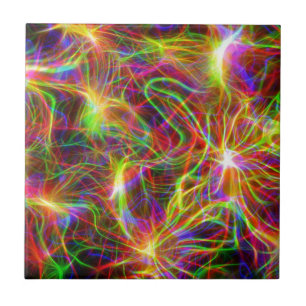 Azulejo De Cerámica Arcoiris eléctrico