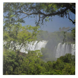 Azulejo De Cerámica Argentina, Iguacu cae al sol.2