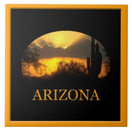 Azulejo De Cerámica Arizona Gold Sunset Tile