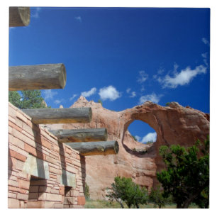 Azulejo De Cerámica Arizona, Window Rock. Capital de los navajos