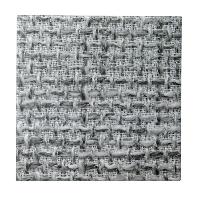 Azulejo De Cerámica Arpillera Gris (Frente)