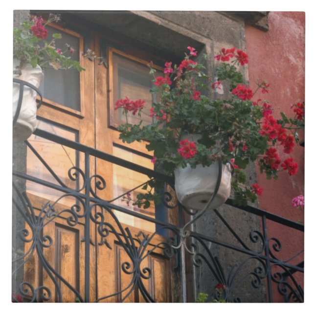 Azulejo De Cerámica Arquitectura en las calles de San Miguel de (Frente)