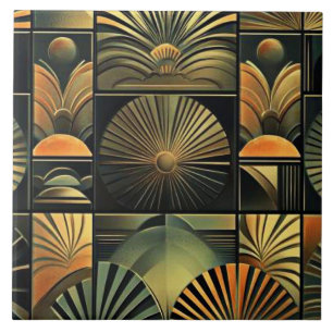 Azulejo de cerámica Art Deco