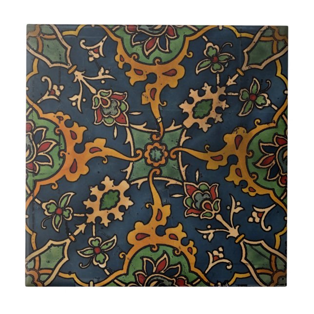 Azulejo De Cerámica Art Nouveau l'Art Arabic (Frente)