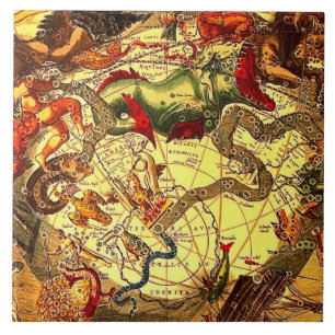 Azulejo De Cerámica Arte antiguo del vintage de la mitología de la
