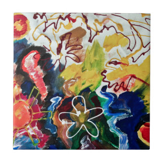 Azulejo De Cerámica Arte bohemio artsy, abstracto