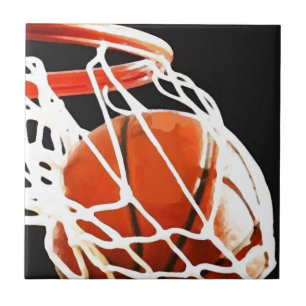 Azulejo De Cerámica Arte de baloncesto