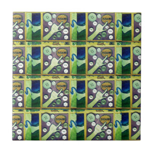 Azulejo De Cerámica Arte de Impresión de Mosaico Divertido Contemporán