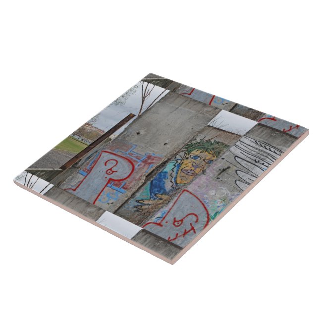 Azulejo De Cerámica Arte de la pintada del muro de Berlín (Lado)