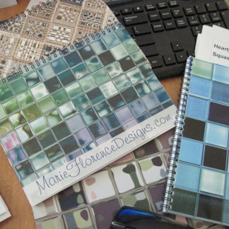 Azulejo De Cerámica Arte de mosaico de cristal Verde azulado oceánico