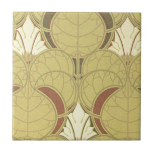 Azulejo De Cerámica arte de patrón art nouveau vintage
