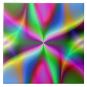 Azulejo De Cerámica Arte del reloj de arena del fractal