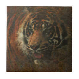 Azulejo De Cerámica Arte digital tigre