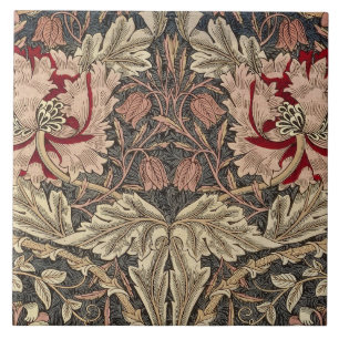 Azulejo de cerámica - Arte Nouveau floral de Willi