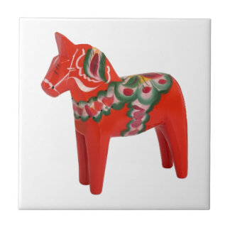 Azulejo De Cerámica Arte popular del caballo de Dala del sueco