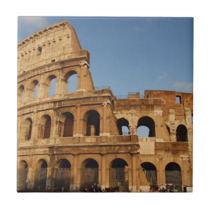 Azulejo De Cerámica Arte Romano. El Coliseo o Flavio 3