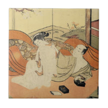 Arte ukiyo-e oirano clásico japonés