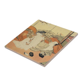 Azulejo De Cerámica Arte ukiyo-e oirano clásico japonés