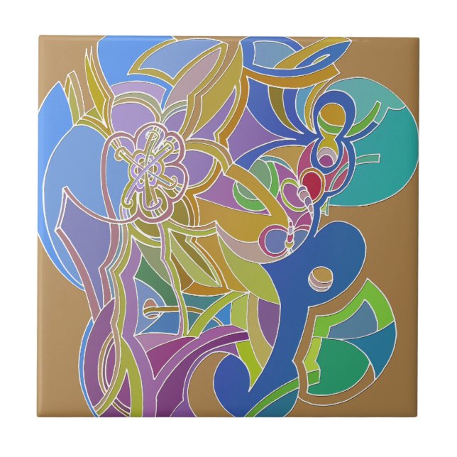 Azulejo De Cerámica Artes ingeniosas (Frente)