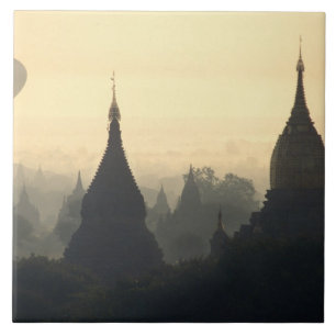 Azulejo De Cerámica Asia, Birmania, (Myanmar), Pagan (Bagan) Aire cali