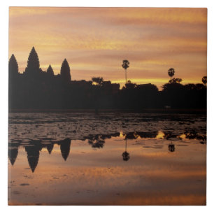 Azulejo De Cerámica Asia, Camboya, Siem Reap, Angkor Wat (b. duodécim