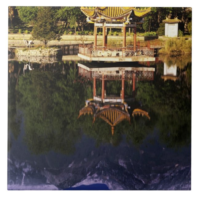 Azulejo De Cerámica Asia, China, Yunnan, Dalí. Montañas Cangshan (Frente)