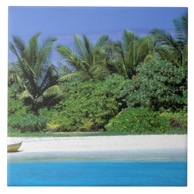 Azulejo De Cerámica Asia, Maldivas. Atolón de machos del norte (Frente)