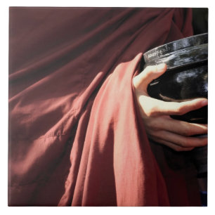 Azulejo De Cerámica Asia, Myanmar (Birmania), Mandalay. Monjes de novi