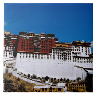 Azulejo De Cerámica Asia, Tíbet, Lhasa, Palacio Potala también conocid