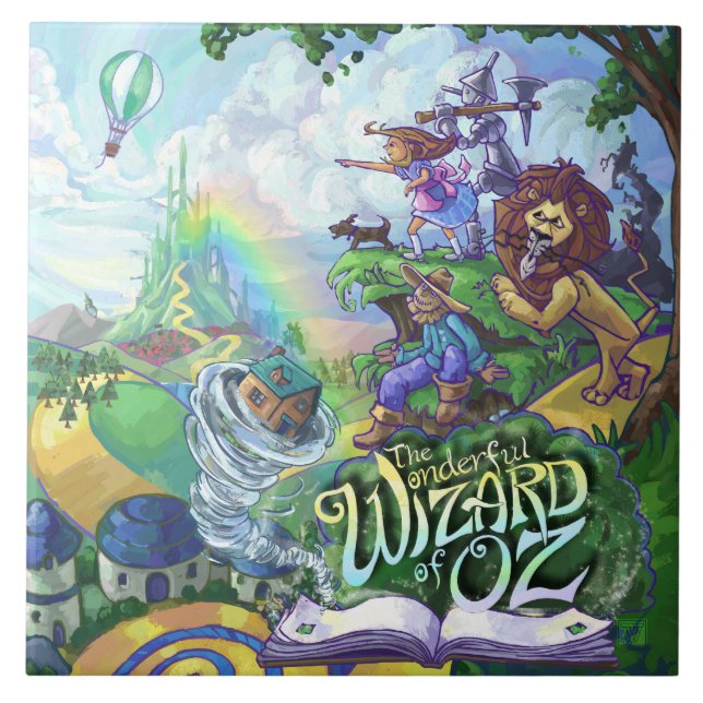 Azulejo De Cerámica Asistente de Oz (Frente)
