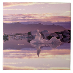 Azulejo De Cerámica Atlántico Norte, Islandia, Breioamerkurjokull
