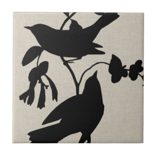 Azulejo De Cerámica Audubon Silhouette IV