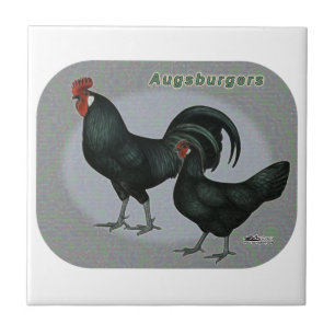 Azulejo De Cerámica Augsburger Fowl