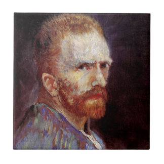 Azulejo De Cerámica Autorretrato de Vincent Van Gogh - 1887