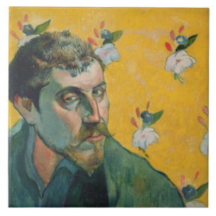 Azulejo De Cerámica Autorretrato, Les Miserables, 1888 (aceite sobre l