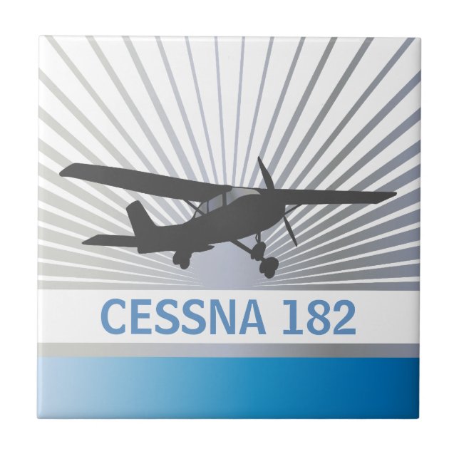 Azulejo De Cerámica Aviones de ala alta (Frente)