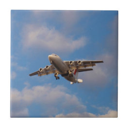 Azulejo De Cerámica Avro RJ85 Jet aterrizando