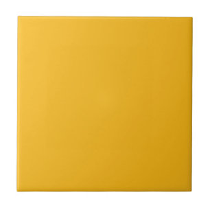 Azulejo De Cerámica Azafrán Sólido Amarillo / Oro