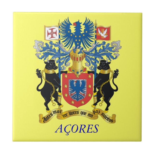 Azulejo De Cerámica Azores* Islas Tile decorativo (Frente)