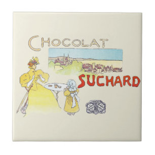 Azulejo De Cerámica Azúcar de Caramelo Victoriano de Chocolate Francés