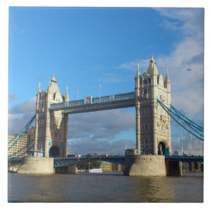 Azulejo De Cerámica Azulejos. Puente de la Torre Londres.