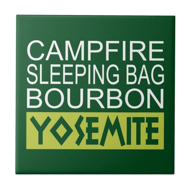 Azulejo De Cerámica Bag Bourbon Yosemite (Frente)