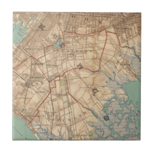 Azulejo De Cerámica Bahía y Brooklyn de Jamaica