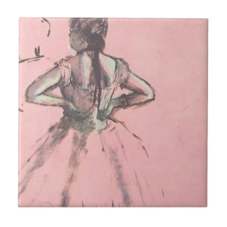 Azulejo De Cerámica Bailarina de espaldas, manos en las caderas de Edg