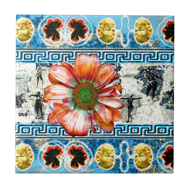 Azulejo De Cerámica Baile Antiguo (Frente)