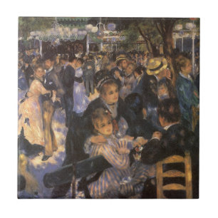 Azulejo De Cerámica Baile en el Moulin de la Galette de Pierre Renoir