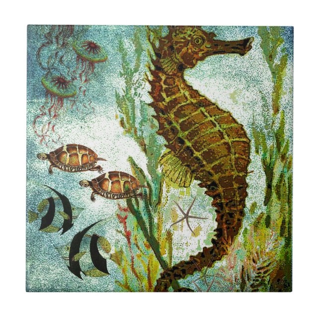Azulejo De Cerámica BAJO EL MAR 2.jpg (Frente)