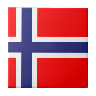 Azulejo De Cerámica Balanza de bandera de Noruega