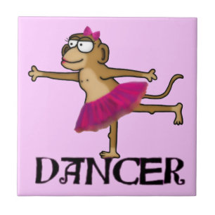 Azulejo De Cerámica Ballet de mono